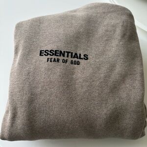 Fear of God Essentials Fleece Hoodie - Authentic Heather Grey L